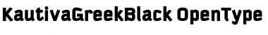 Kautiva Greek Black Font