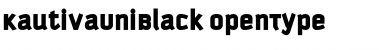 KautivaUni Black Regular Font