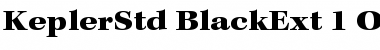 Kepler Std Black Extended Font