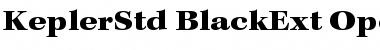 Kepler Std Black Extended Font