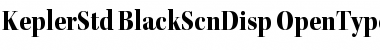 Kepler Std Black Semicondensed Display Font