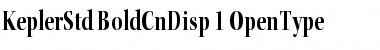 Kepler Std Bold Condensed Display Font