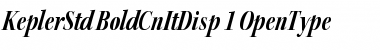Kepler Std Bold Condensed Italic Display
