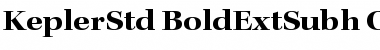 Kepler Std Bold Extended Subhead Font