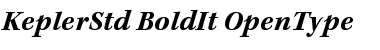 Kepler Std Bold Italic