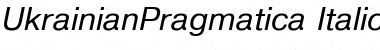 UkrainianPragmatica Italic Font