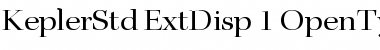 Kepler Std Extended Display Font
