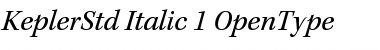 Kepler Std Italic Font