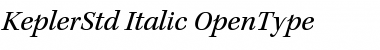 Kepler Std Italic Font