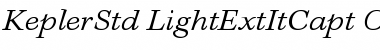 Kepler Std Light Extended Italic Caption