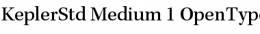 Kepler Std Medium Font