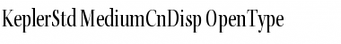 Kepler Std Medium Condensed Display Font