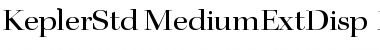 Kepler Std Medium Extended Display Font