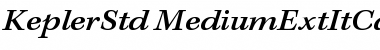 Kepler Std Medium Extended Italic Caption Font