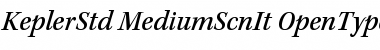 Kepler Std Medium Semicondensed Italic