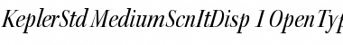 Kepler Std Medium Semicondensed Italic Display