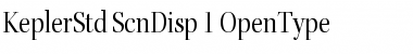 Kepler Std Semicondensed Display Font