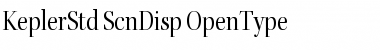 Kepler Std Semicondensed Display Font