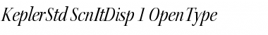 Kepler Std Semicondensed Italic Display Font