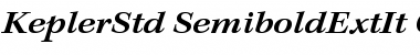 Kepler Std Semibold Extended Italic