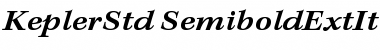 Kepler Std Semibold Extended Italic Caption