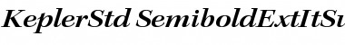 Kepler Std Semibold Extended Italic Subhead