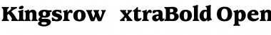 KingsrowExtraBold Regular Font