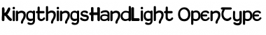 Kingthings Hand Light Font