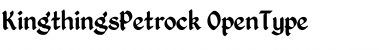 Kingthings Petrock Font