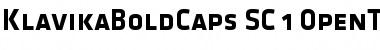 Klavika Bold Caps Bold Font