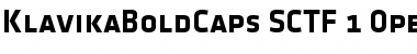 Klavika Bold Caps Font