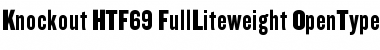 Knockout HTF69-FullLiteweight Font