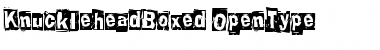 KnuckleheadBoxed Font