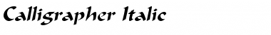 Calligrapher Italic