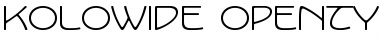 KoloWide Font