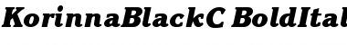 KorinnaBlackC Bold Italic