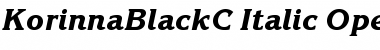 KorinnaBlackC Italic Font