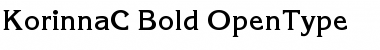 KorinnaC Bold Font