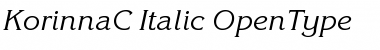 KorinnaC Italic Font