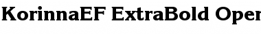 KorinnaEF-ExtraBold Regular Font