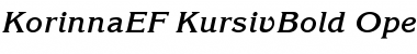 KorinnaEF-KursivBold Regular Font