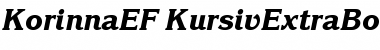 KorinnaEF-KursivExtraBold Regular Font