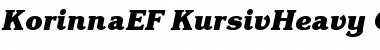 Download KorinnaEF-KursivHeavy Font