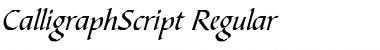 CalligraphScript Regular Font