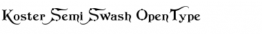 Download Koster Semi-Swash Font