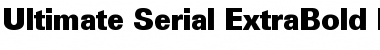 Ultimate-Serial-ExtraBold Regular Font