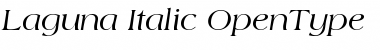 Laguna-Italic Font