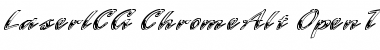 LaserICG ChromeAlt Font