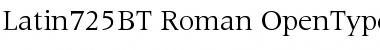 Latin 725 Font