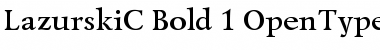 LazurskiC Bold Font